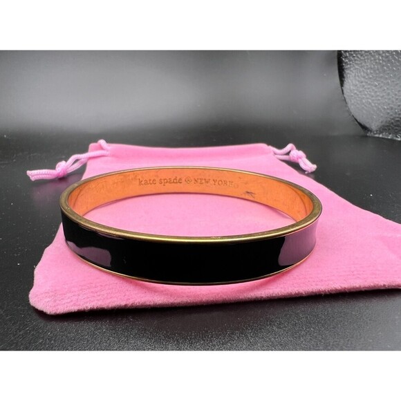 Kate Spade Black Enamel Bangle - Picture 2 of 5